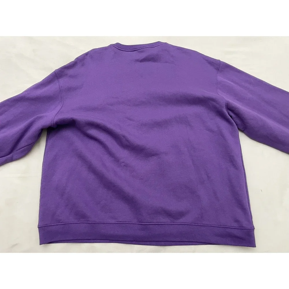 Vintage Y2K Minnesota Vikings Reebok Crewneck Sweatshirt XL Purple Embroidered